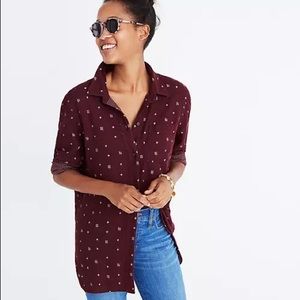 Madewell classic ex-boyfriend shirt in ikat